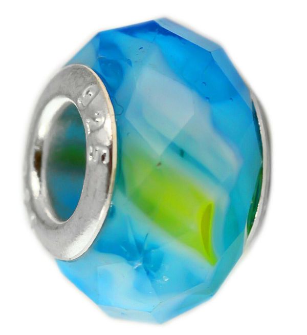 Bead Charm, Faceted Glass X 226