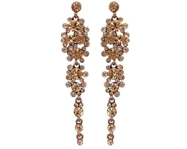 Earrings with Czech crystals