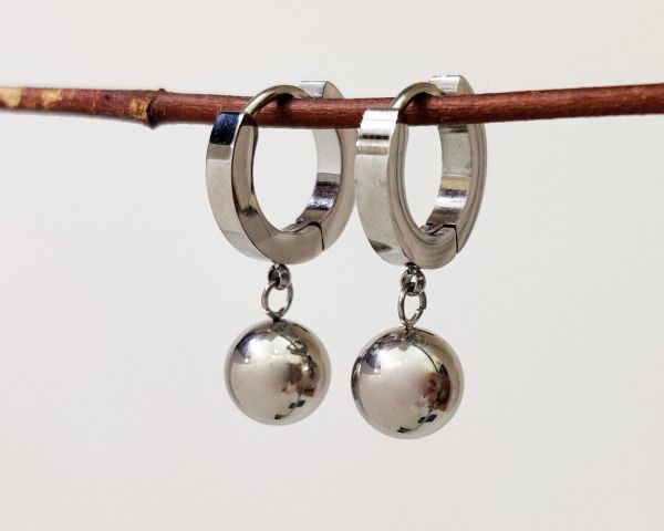 Steel earrings