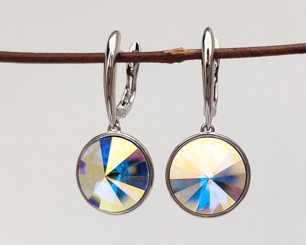 Earrings with Swarovski crystals