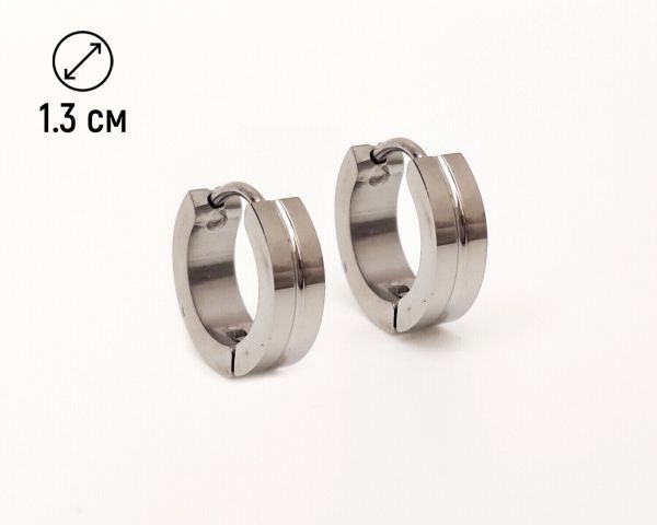 Steel earrings