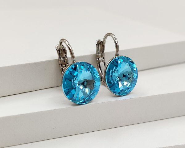 Earrings with Swarovski crystals