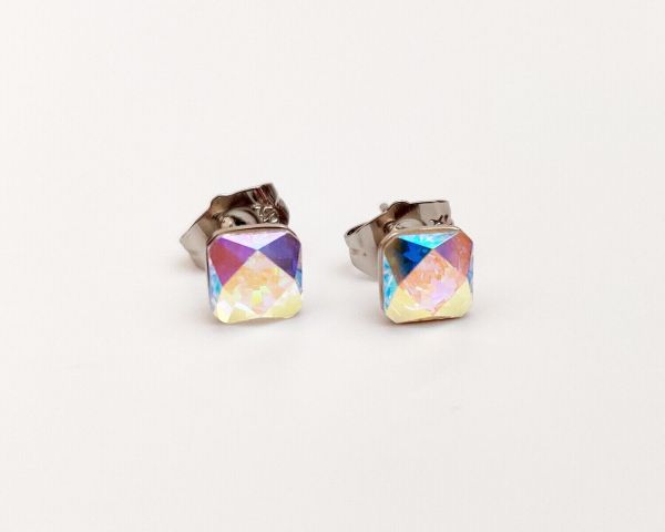 Earrings with Swarovski crystals