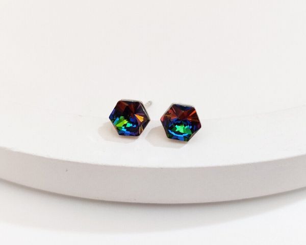 Earrings with Swarovski crystals