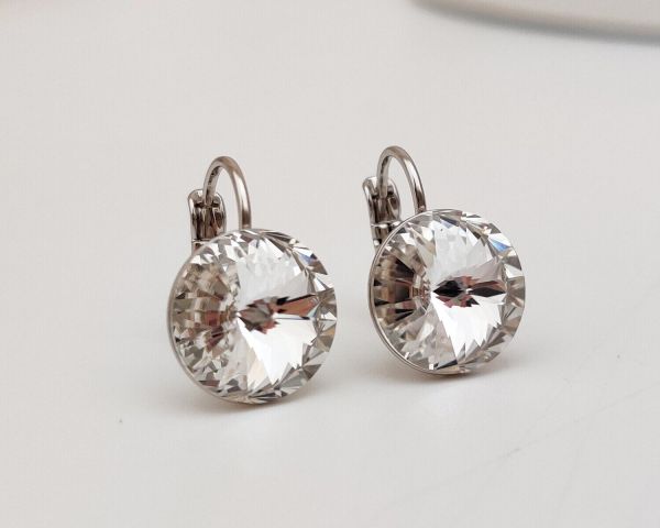 Earrings with Swarovski crystals