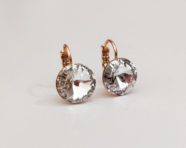 Earrings with Swarovski crystals