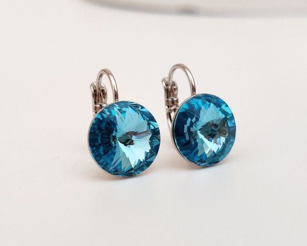 Earrings with Swarovski crystals