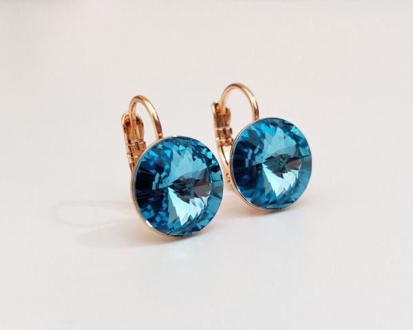 Earrings with Swarovski crystals