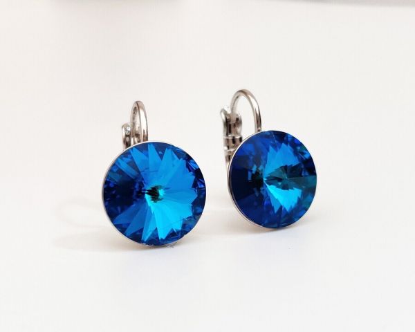 Earrings with Swarovski crystals