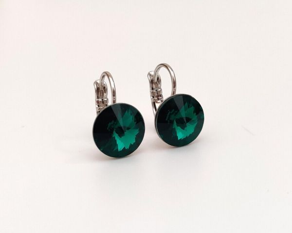 Earrings with Swarovski crystals