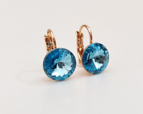 Earrings with Swarovski crystals