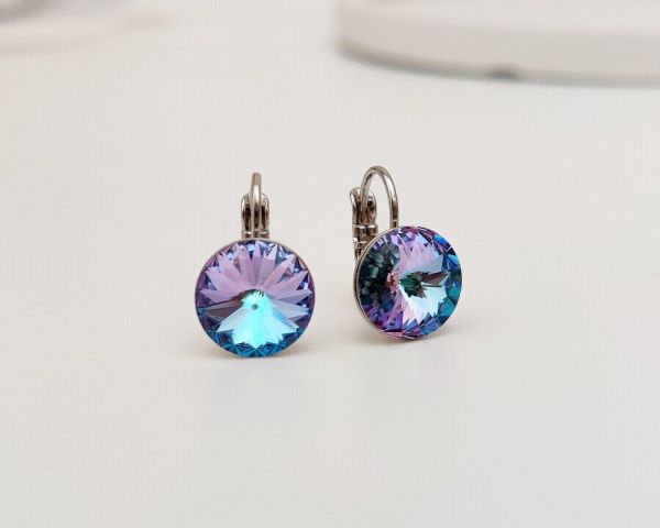 Earrings with Swarovski crystals