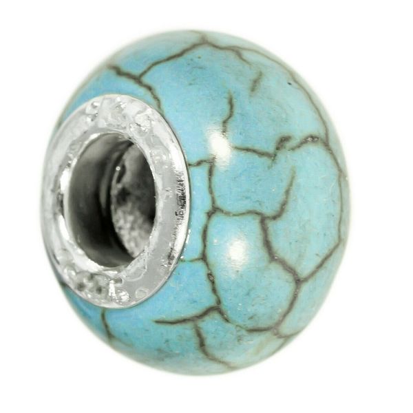 Charm Bead/ Turquoise X 187