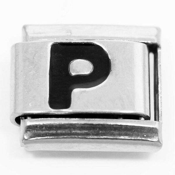 Link for stackable bracelets (Letter P)