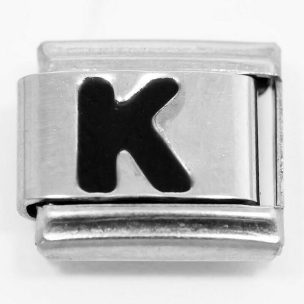 Link for stackable bracelets (Letter K)