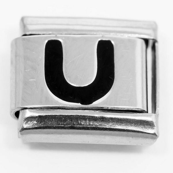 Link for stackable bracelets (Letter U)