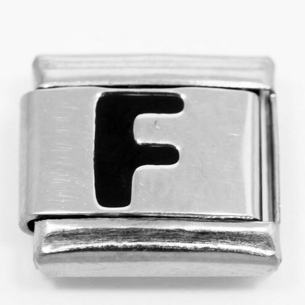 Link for stackable bracelets (Letter F)