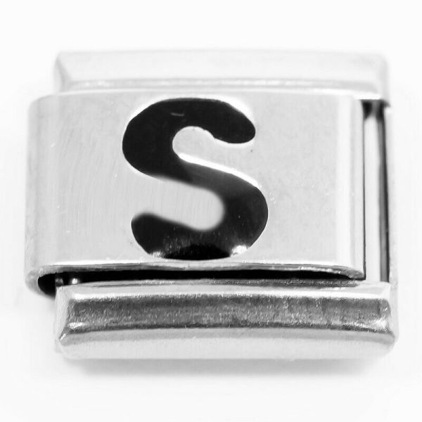 Link for stackable bracelets (Letter S)