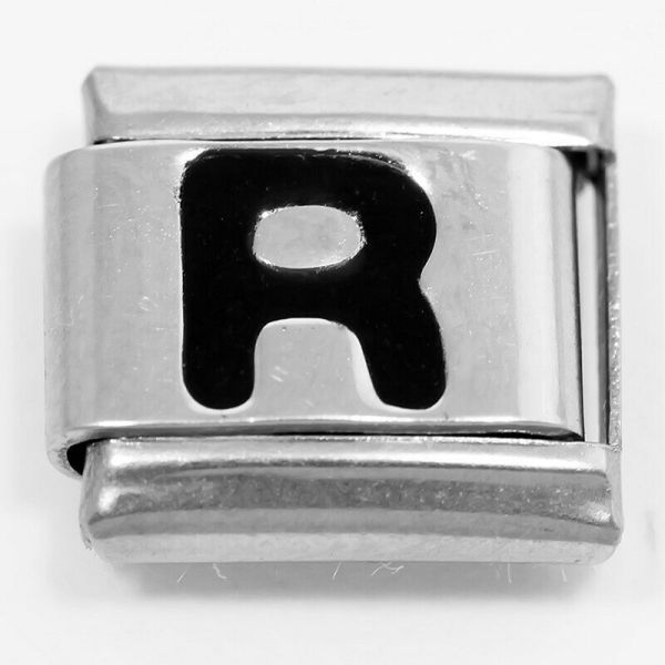 Link for stackable bracelets (Letter R)