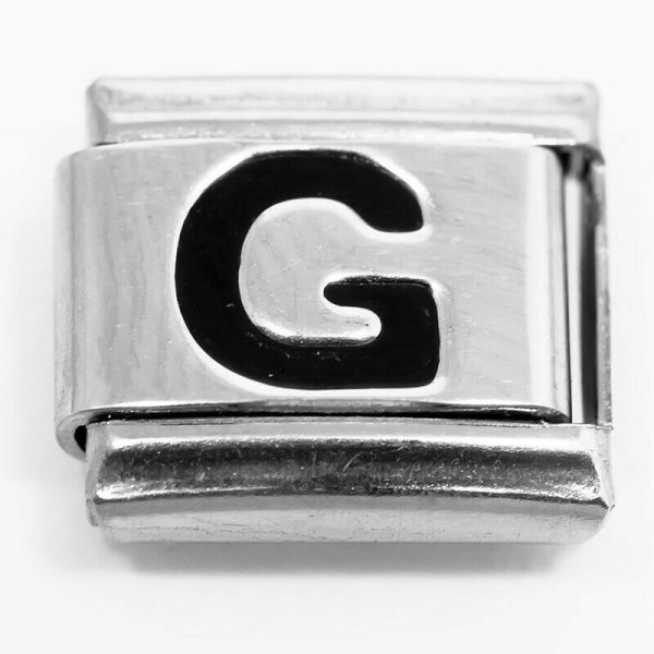 Link for stackable bracelets (Letter G)