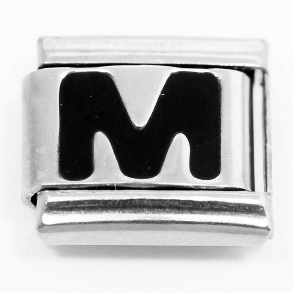 Link for stackable bracelets (Letter M)