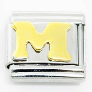 Link for stackable bracelets (Letter M)