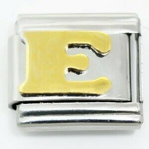 Link for stackable bracelets (Letter E)