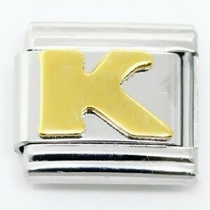 Link for stackable bracelets (Letter K)