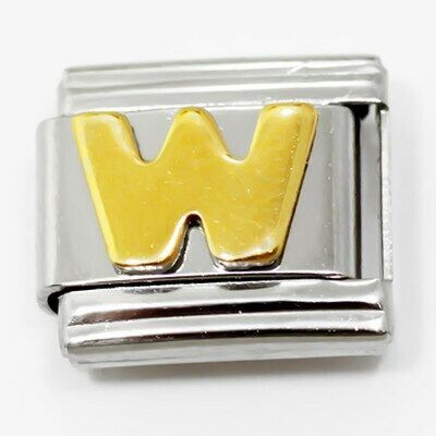 Link for stackable bracelets (Letter W)