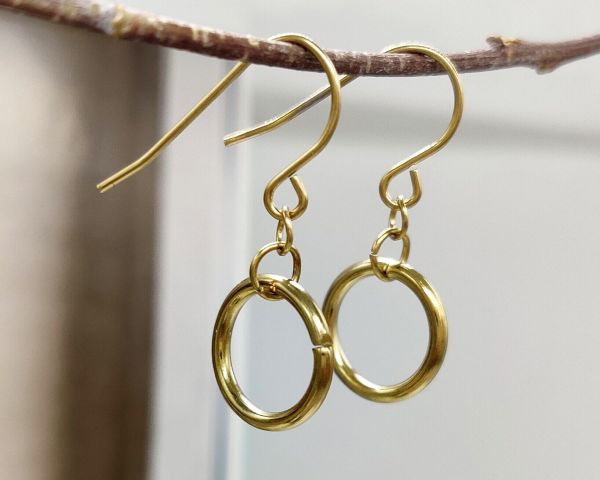 Steel earrings