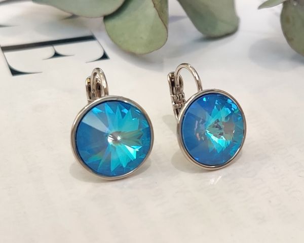 Earrings with Swarovski crystals