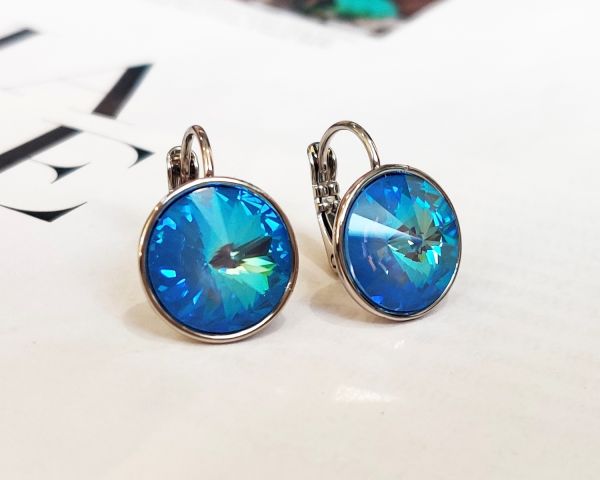 Earrings with Swarovski crystals