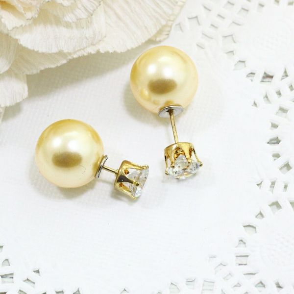 Earrings in Dior style E174300070 (1 cm)