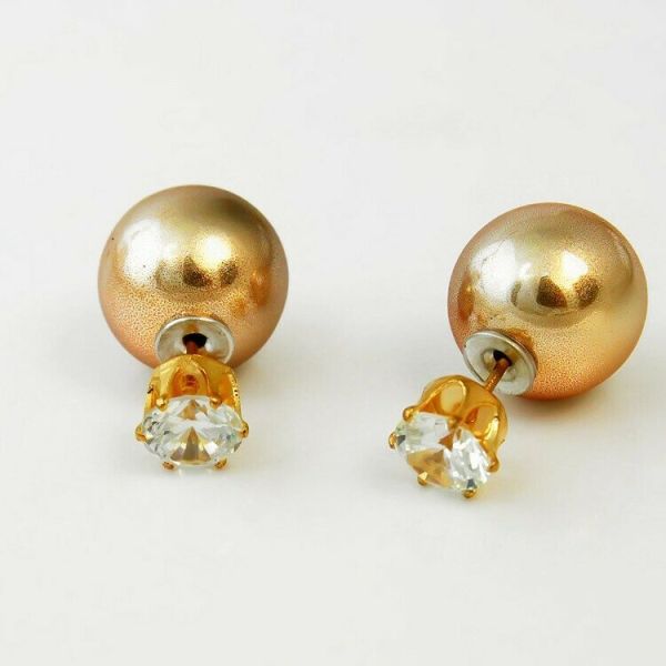 Earrings in Dior style E174100070 (1 cm)