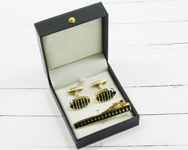 Set Tie Clip and Cufflinks F476711007395