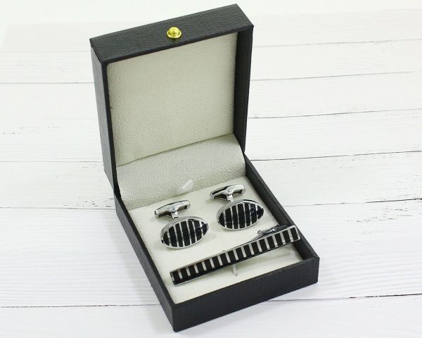 Set Tie Clip and Cufflinks F477711007395