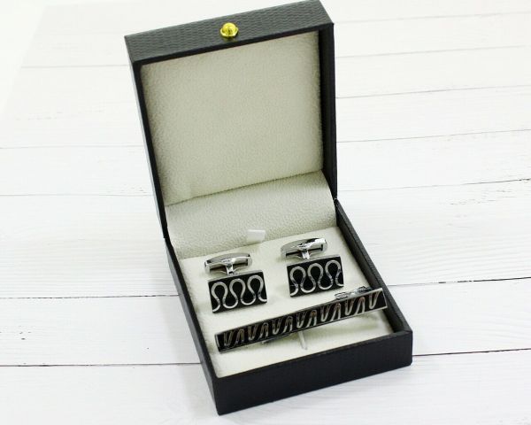 Set Tie Clip and Cufflinks F479711007395