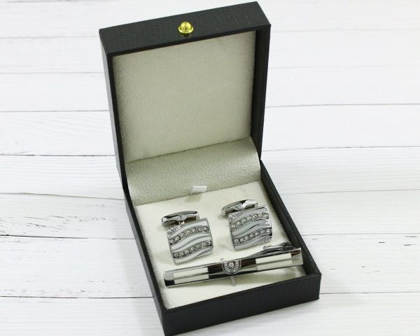 Set Tie Clip, Cufflinks, Case F494712007420