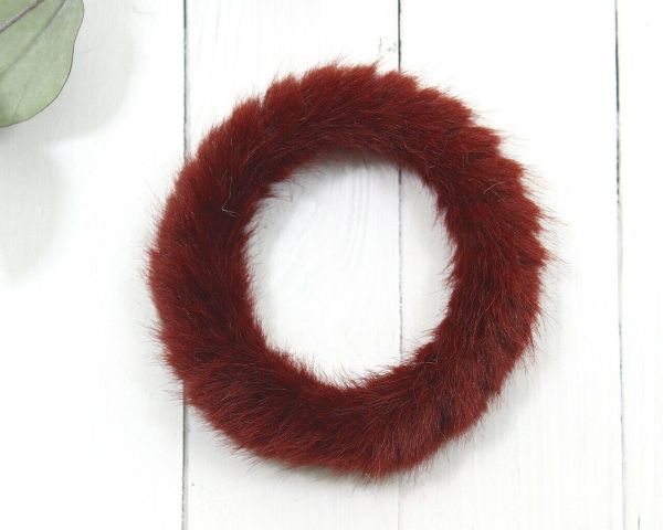 Fur hair band F1064790729