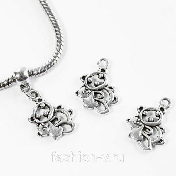 Panda Pendant, Silver (without bail) X 512