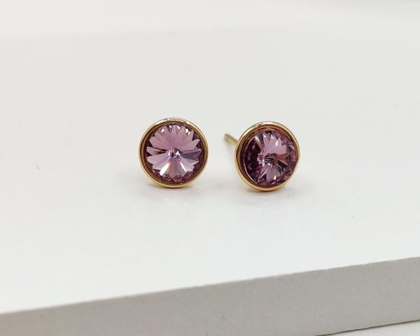 Earrings with Swarovski crystals