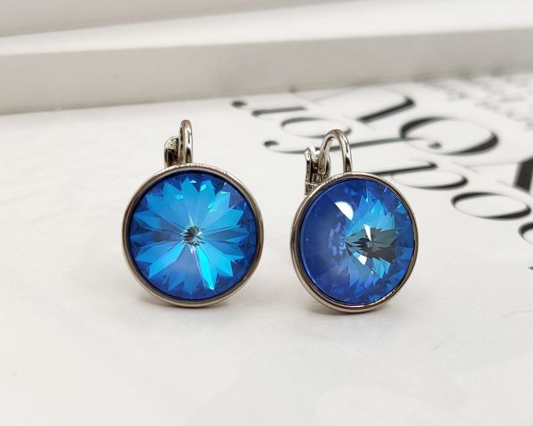 Earrings with Swarovski crystals