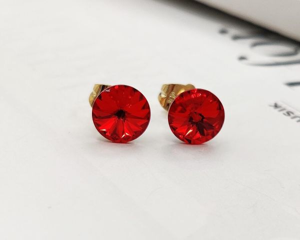 Earrings with Swarovski crystals