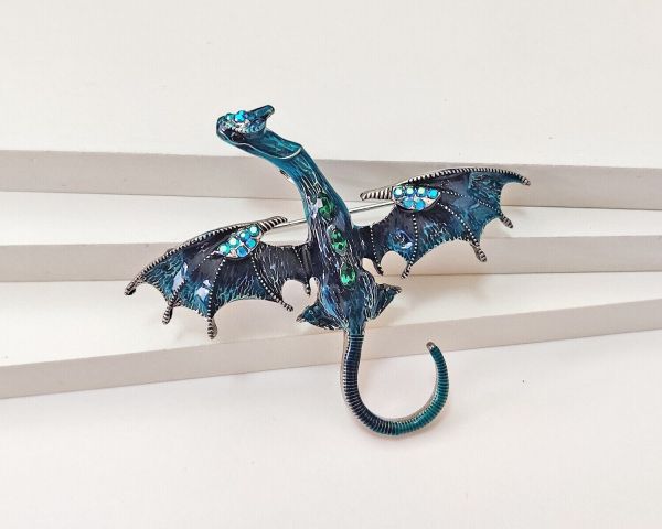 Flying Dragon Brooch Pendant