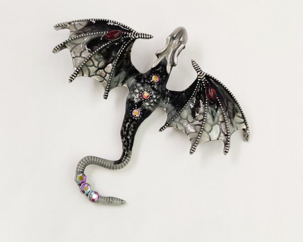 Flying Dragon Brooch Pendant