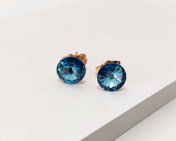 Earrings with Swarovski crystals