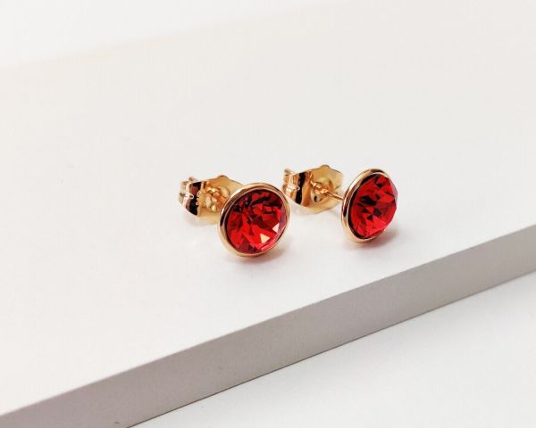 Earrings with Swarovski crystals