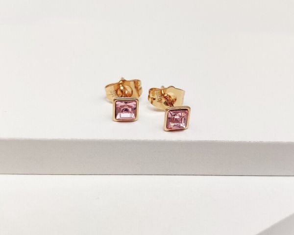 Earrings with Swarovski crystals