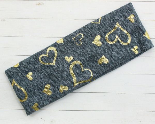 Heart Headband (Grey)