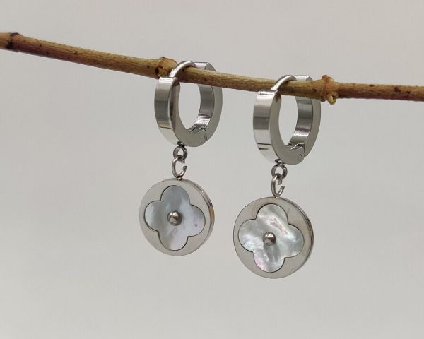 Steel earrings